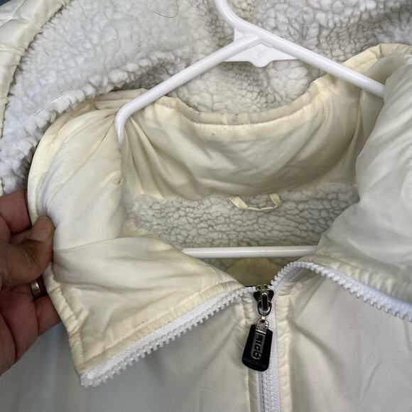 Y2K Rigo Sportswear Sherpa Lined Removeable Hood Puff Jacket Parka Zip Up Q-13 - Picture 13 of 16